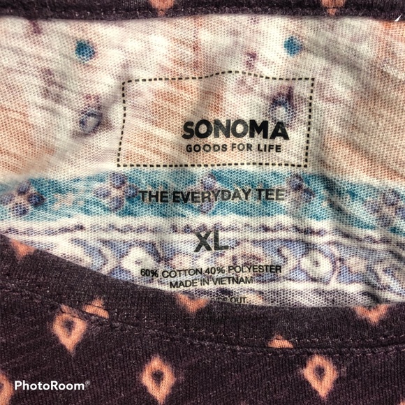 Sonoma Short Sleeve Tops set of 2 Blue and Purple - Picture 11 of 13